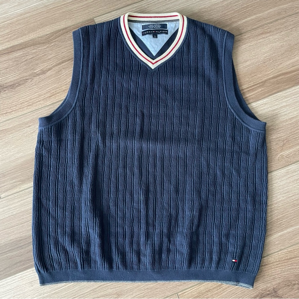 Tommy Hilfiger Navy Cricket Sweater Vest